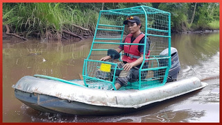 Man Builds DIY Boat Using Fiberglass and Wire Mesh | From Start to Finish by @bkscreative