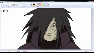 Drawing Anime on MS Paint – Madara Speedpaint