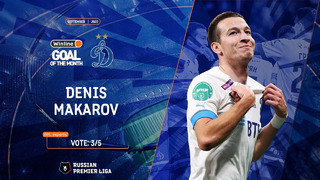Denis Makarov scored the best goal in September | RPL 2022/23