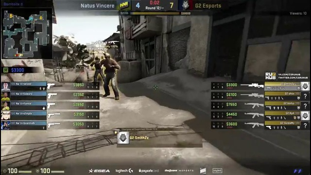 ESL Pro League Season 4 – G2 Esports vs NaVi – map 1 – de dust2