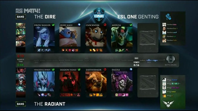 Dota 2: ESL One Genting: Wings vs NewBee [2/3