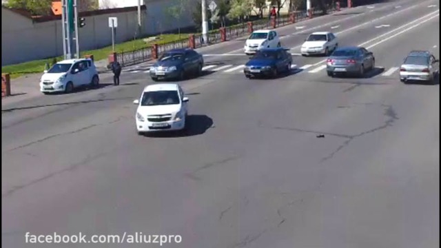 Видеонаблюдение в Ташкенте ДТП авария Пешеходы (1-часть)