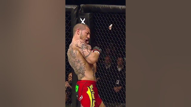 Cub Swanson Made His Mouthpiece FLY!! #shorts