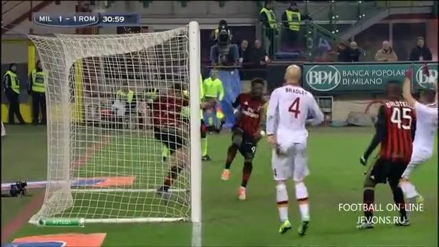 Милан-Рома 2:2 Центральный матч 16 тура