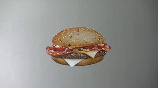 Art – Drawing Time Lapse: McDonald’s Chorizo BBQ (4 of 5 burgers)