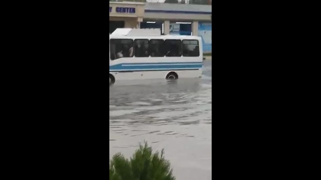 Самарканд превратился в Венецию после дождя