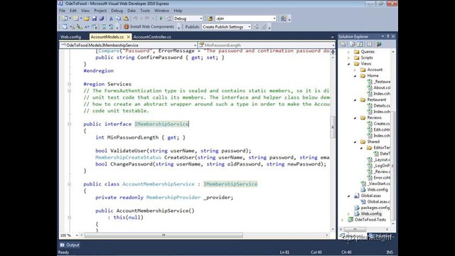 ASP.NET MVC 3 7.05 – The ASP.NET Membership Provider