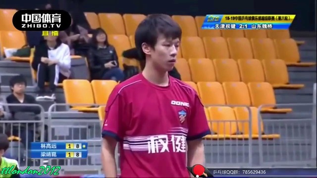 Lin Gaoyuan vs Liang Jingkun China Super League 2018 2019