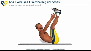 Vertical Leg Crunches – upper abs exercise