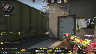 CS:GO S1mple Playing Supreme Matchmaking on Train