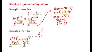 6 – 2 – Solving Exponential Equations (3-56)