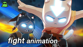 Aang VS Korra – Avatar The Last CATbender – Fan Animation