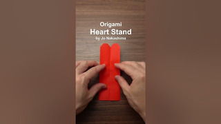 Origami Heart Stand #shorts