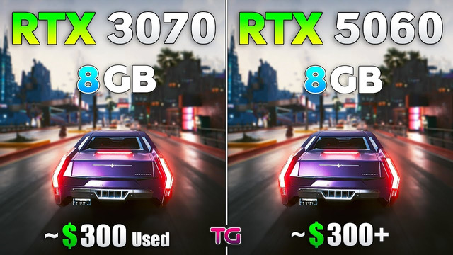 RTX 5060 vs RTX 3070 – Test in 10 Games