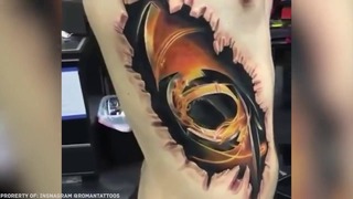 Невероятные 3d татуировки, вы должны это видеть