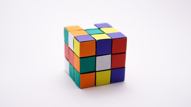 Кубик Рубика Оригами | ORIGAMI RUBIK’S CUBE (Jo Nakashima) – no glue! – Static version
