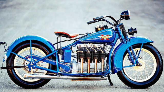 Первые Мотоциклы с 4 Цилиндрами – Воздушно-Масляное Охлаждение в 1926г