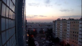 Ночной Ташкент с виду из окна
