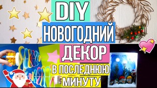 Первое видео Diy Новогодний декор в последнюю минуту
