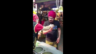 Ice Cream Maker Tricks Customer | People Are Awesome #shorts