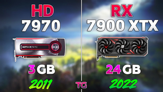 HD 7970 vs RX 7900 XTX – 11 Years Difference