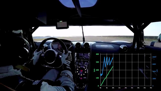 Koenigsegg унизил Bugatti Chiron в упражнении 0-400-0 кмч