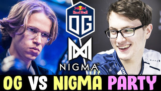 OG vs NIGMA — Topson + Midone vs Miracle + GH PARTY in MMR