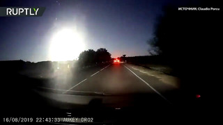 Метеор над Сардинией попал на видео
