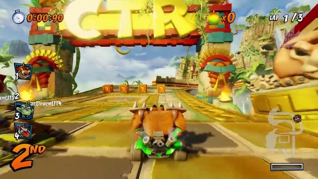 Crash Team Racing: Геймплей на трассе PAPU’S PYRAMID