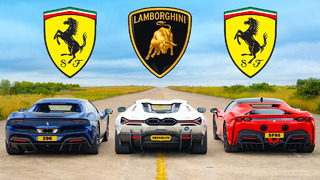 Кто победит в заезде: Lamborghini Revuelto, Ferrari 296 или SF90