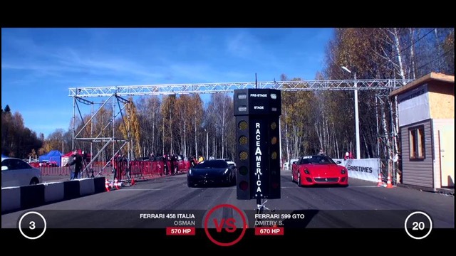Ferrari 599 GTO (Stock) vs Ferrari 458 Italia (Stock)