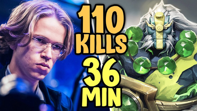 Topson on Jerax’s Earth Spirit — 110 KILL total in 36 min game