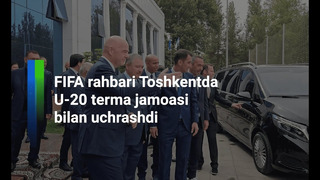 FIFA rahbari Janni Infantino Toshkentda U20 terma jamoasi bilan uchrashdi