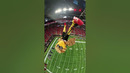 Highest rope swing drop (indoors): 43.71 m (143 ft 5.25 in) by @AtlantaFalcons Freddie Falcon