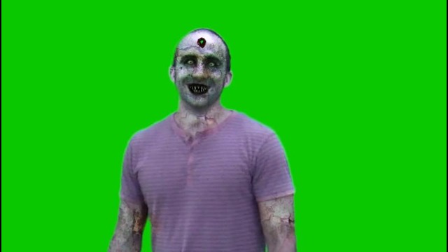 Green screen zombie shoot head – 720P HD