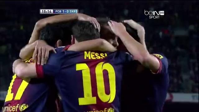 FC Barcelona 3-1 Real Zaragoza La Liga 17/11/2012