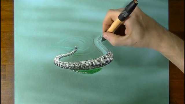 Гремучая змея в 3D