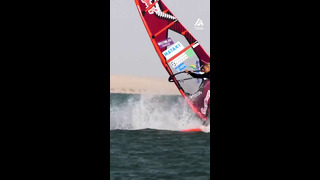 Woman Flies Upside Down While Windsurfing | People Are Awesome #shorts