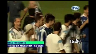 Двойник Роналдиньо прорвался на тренировку сборной Аргентины