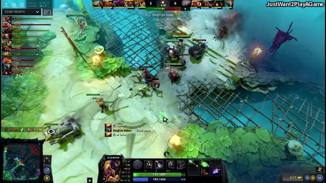 Dota 2 Miracle- [Silencer] Mid Solo- Midas & Skadi Build