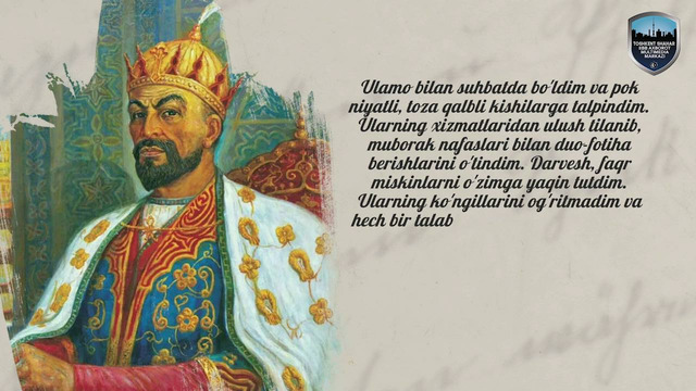 9-aprel — buyuk sarkarda Sohibqiron Amir Temur tavallud topgan kun