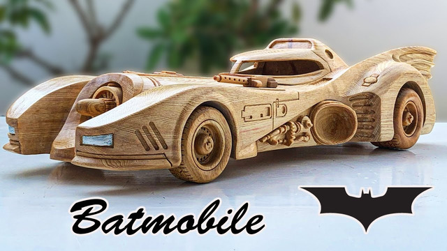 Wood Carving – Challenge to Build a Batmobile – Woodworking Art