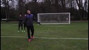 Di Maria No-Look Trivela Crossbar Challenge