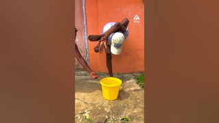 Contortionist Shows Flexibility While Picking Up Bucket | People Are Awesome #contortion #shorts