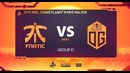 MDL Disneyland ® Paris Major – Fnatic vs OG (Groupstage, Game 1)
