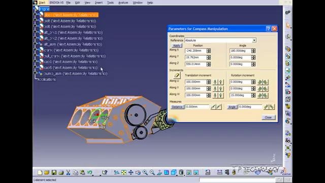 Tutorial Catia 94 – Compass Rotate Assembly
