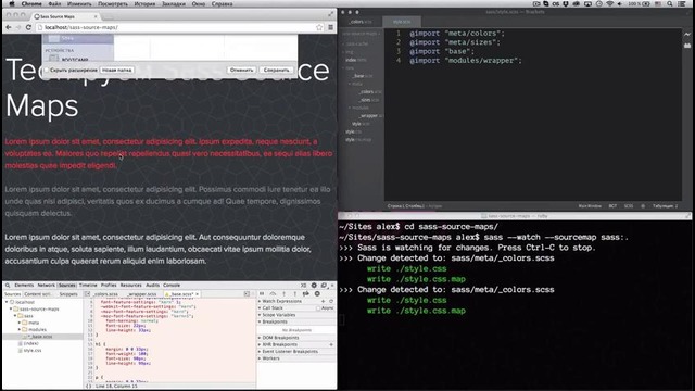 9 – Sass & Compass — Source Maps