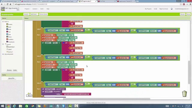 AppInventor-Tutorial #11 – Date Pickers