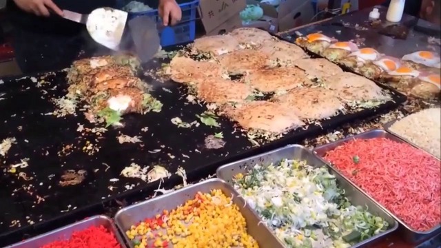 Уличная Еда в Японии (Готовка)