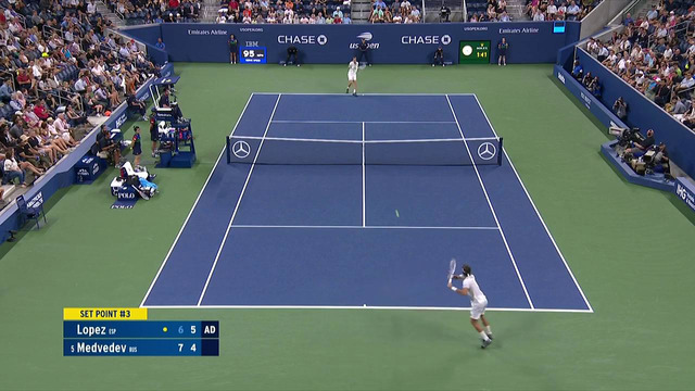 US Open 2019 / 3-й круг / Медведев – Лопес